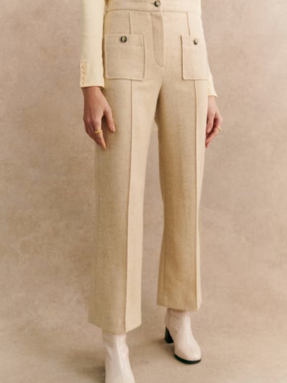 Sezane Emilio Trousers Wool 38 - Picture 2 of 12